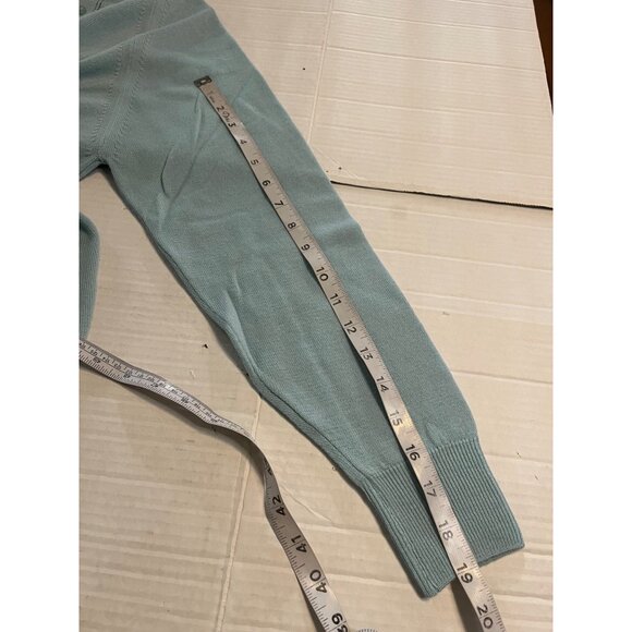 RARE! Vintage NWT 100% pure new wool Lambswool Crew Neck Sweater blue buttons - Picture 14 of 14